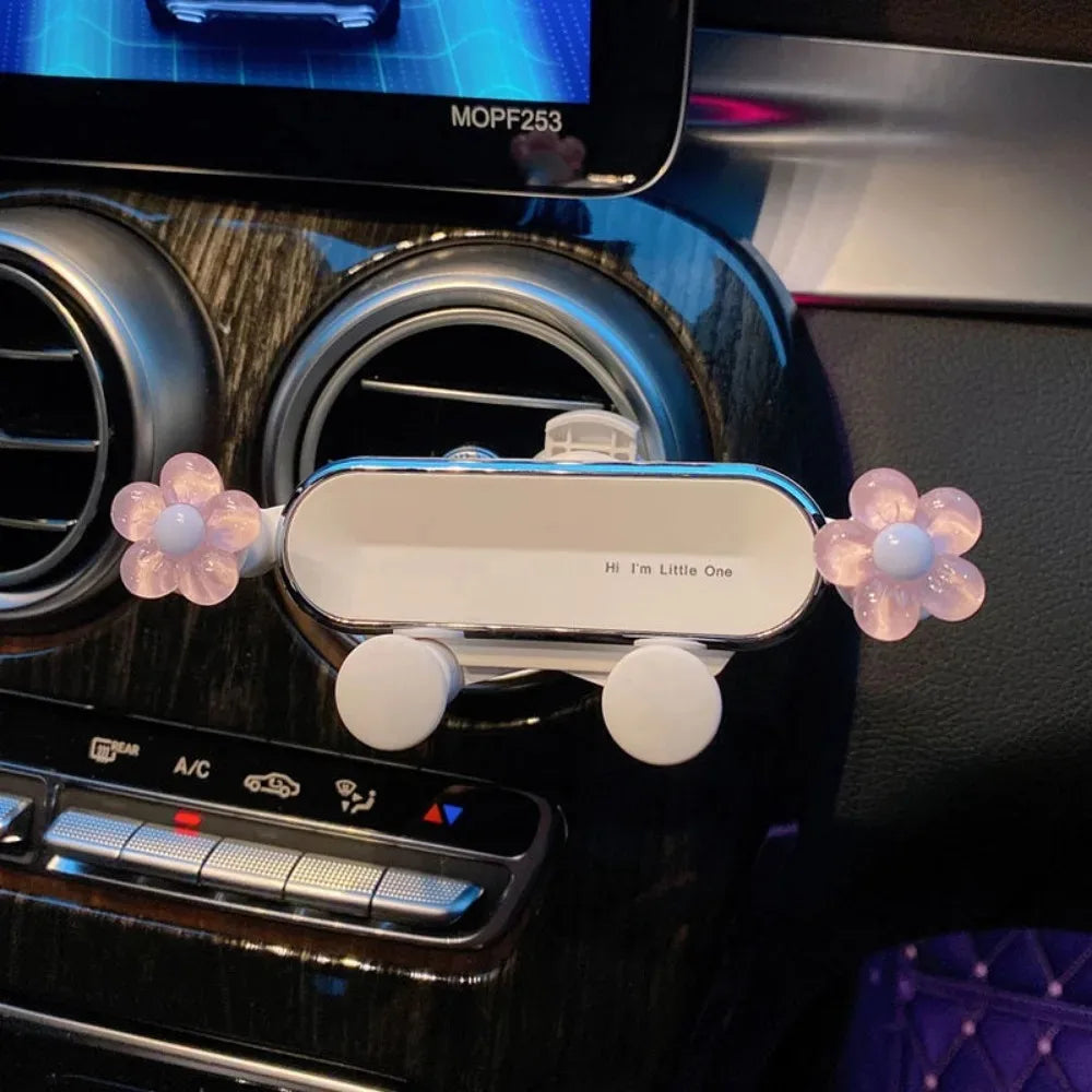 Compact and adorable car-mounted mobile phone holder