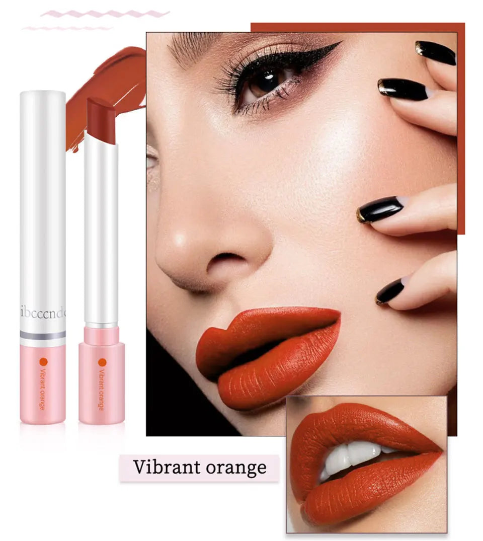 4 pcs/set Cigarette Lipstick Set Long Lasting Lip Glaze Matte Lip Gloss Waterproof.
