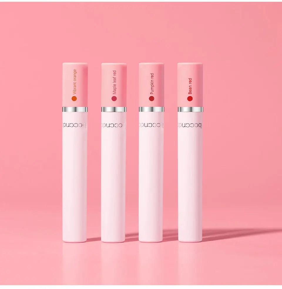 4 pcs/set Cigarette Lipstick Set Long Lasting Lip Glaze Matte Lip Gloss Waterproof.