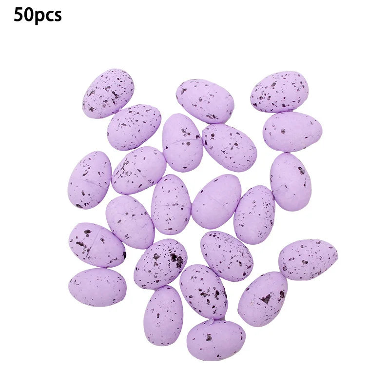 20/50pcs Easter Eggs Multi Size Colorful Foam Eggs For Easter