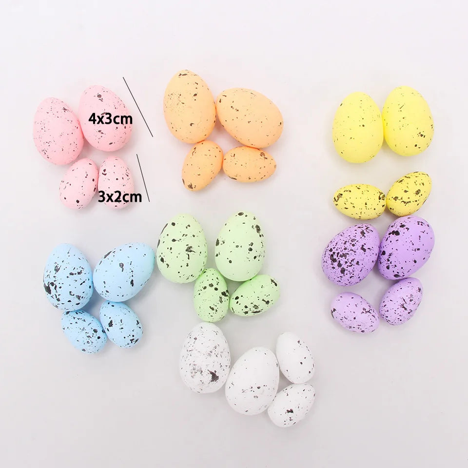 20/50pcs Easter Eggs Multi Size Colorful Foam Eggs For Easter