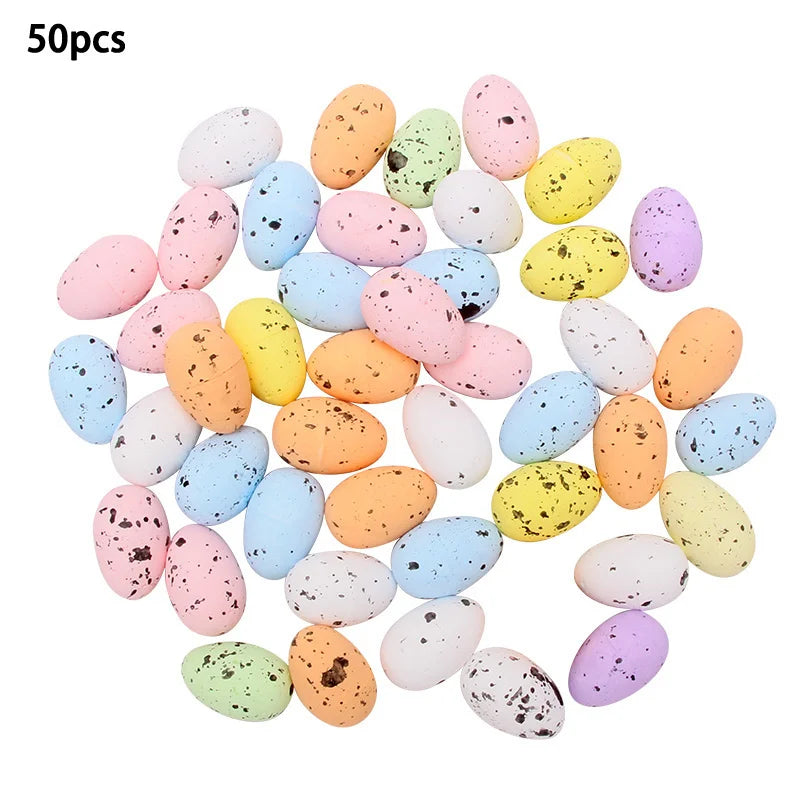 20/50pcs Easter Eggs Multi Size Colorful Foam Eggs For Easter