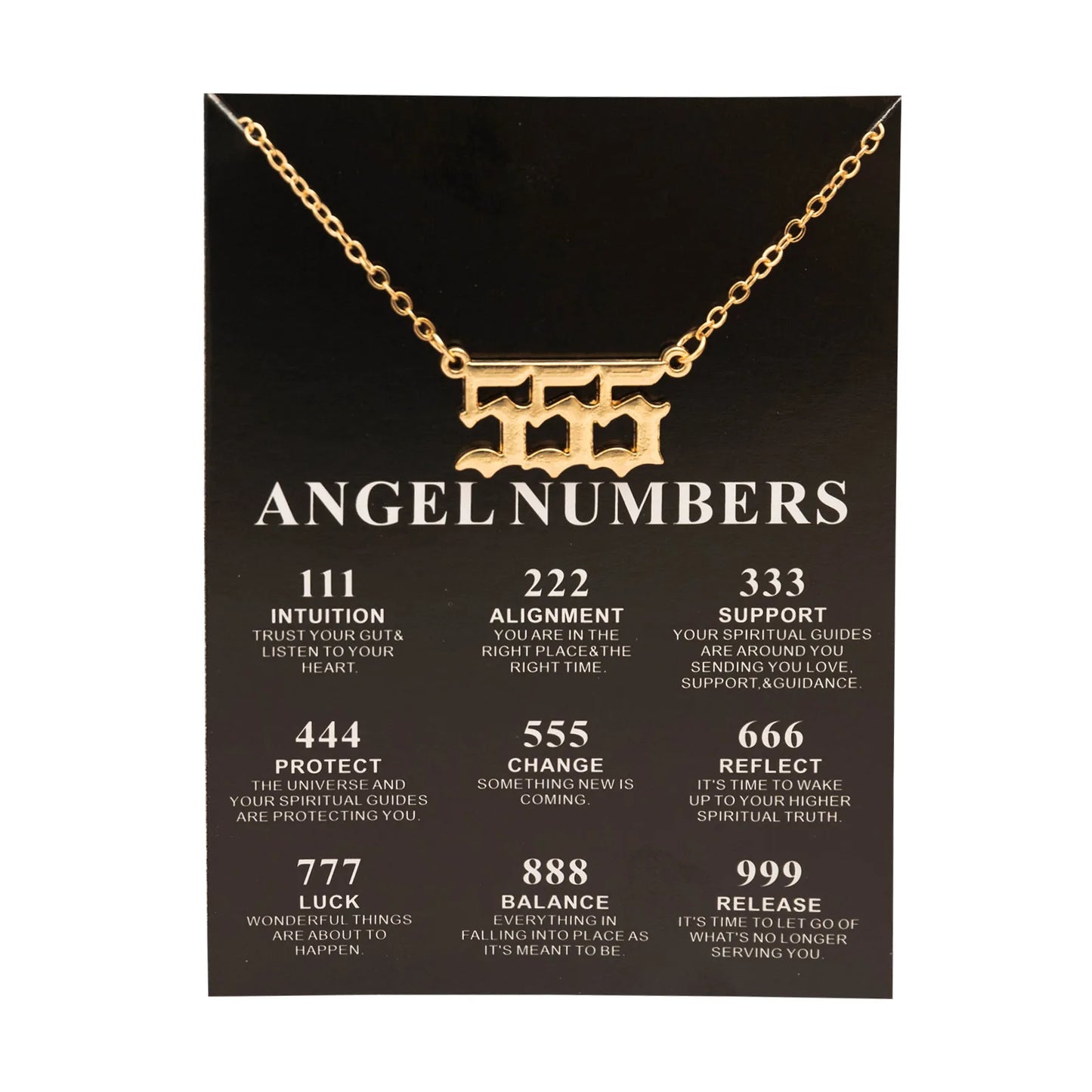 Lucky Angel Numbers Wish 777 Pendant Necklace