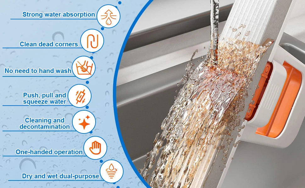 1 PCS Mini Foldable Self Squeeze Desktop mop.