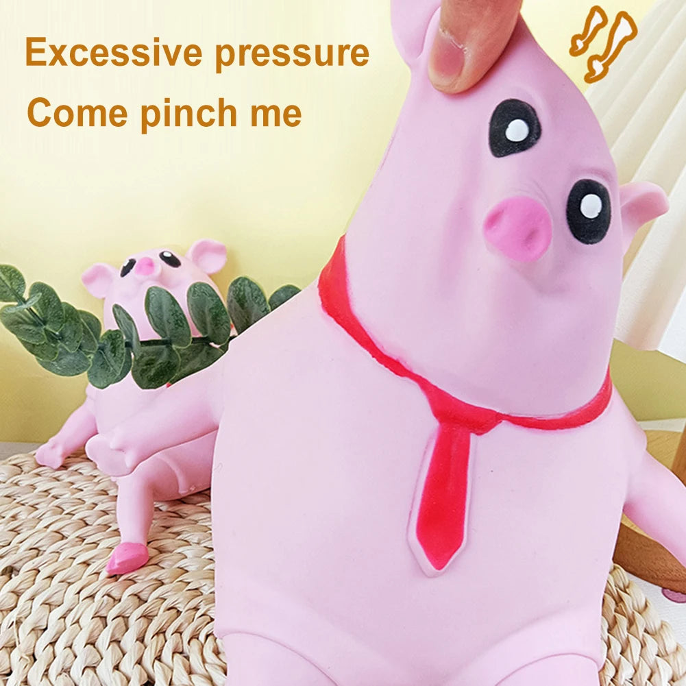 1/2/3PCS Pink Pig Stress Relief Toy Decompression Toys Squeeze Rebound Animal Little Pig Pinch Fidget Toy For Children Or Pets