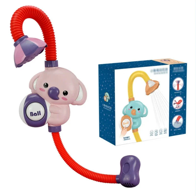 Cute Duck Bathtub Boat Toy with 3 Emotional Ducks Automatic Water Spray Toys