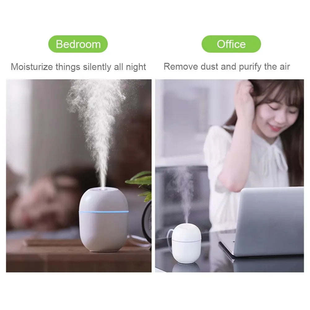 Mini Portable Water Drop Air Humidifier USB Desktop Indoor.