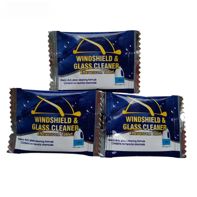 ‌All-Season Windshield Washer Effervescent Tablet (Solid Concentrate) Shellac-Free Formula