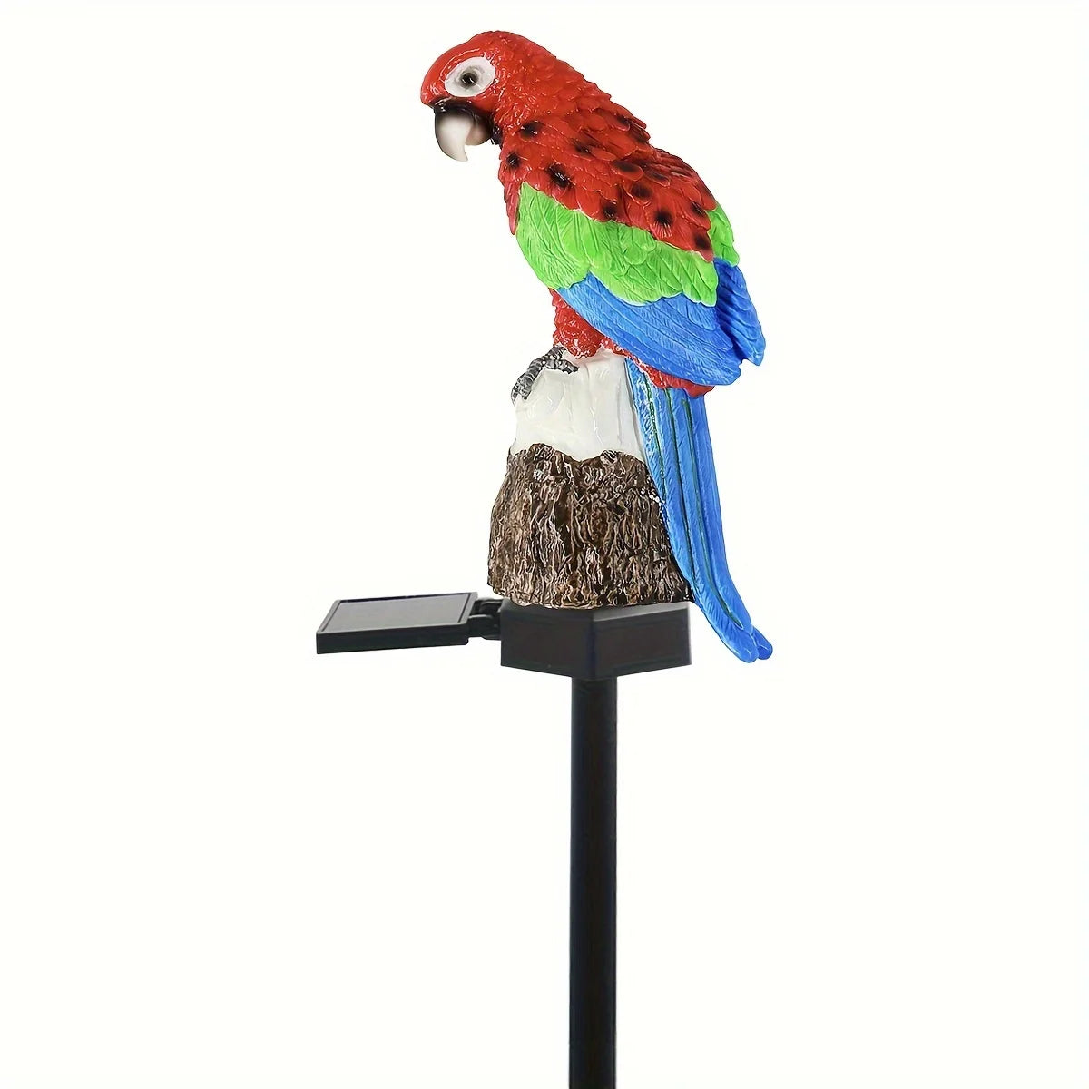 1 Pc Solar Sculpture Resin Owl Ground Plug Light.