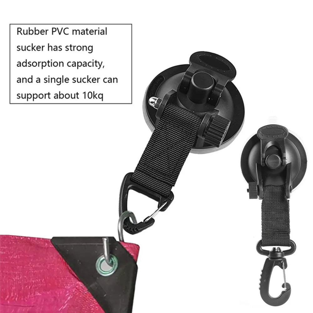 4Pcs Car Tent Suction Cups Buckle