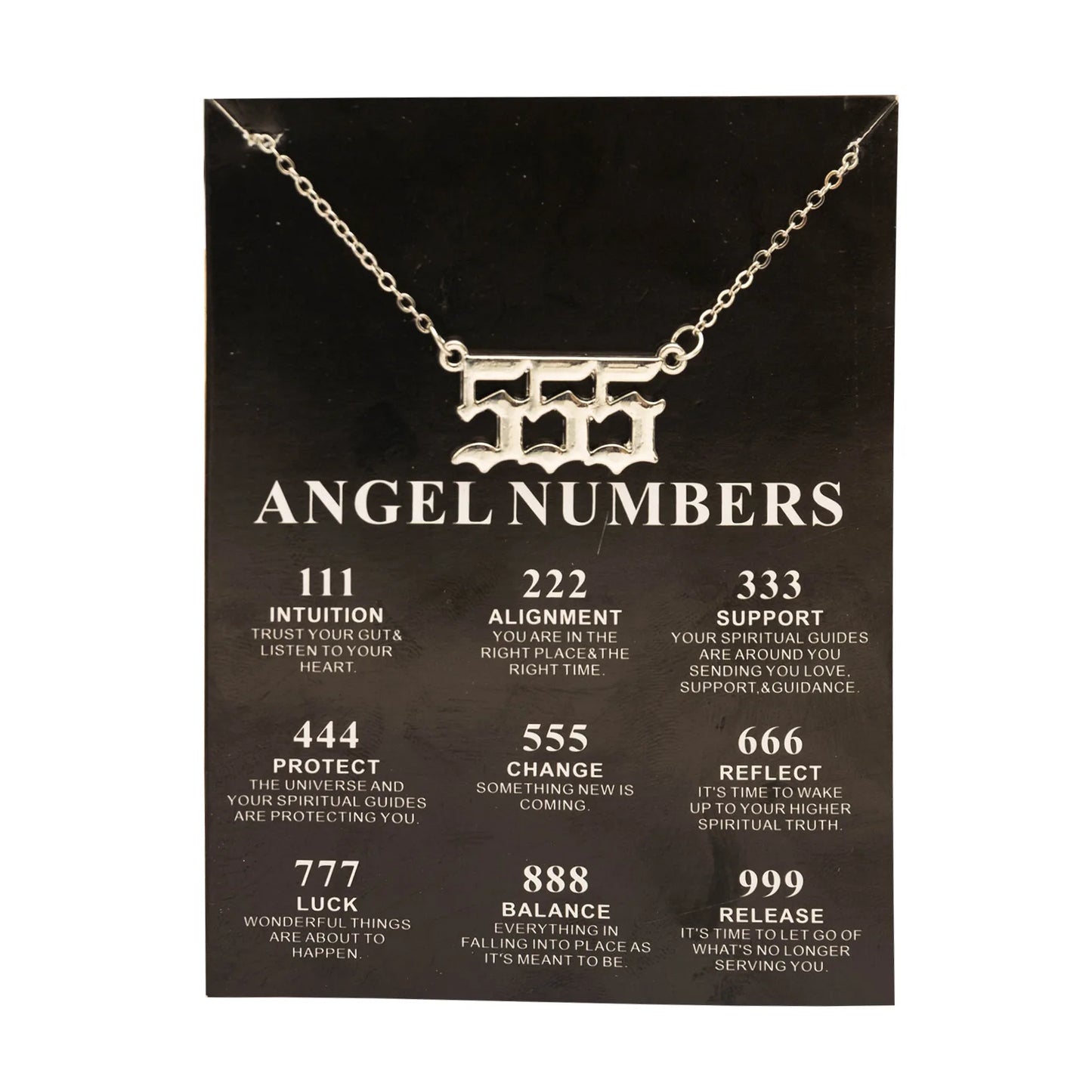 Lucky Angel Numbers Wish 777 Pendant Necklace
