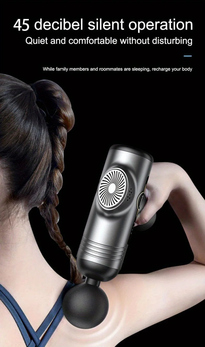 99 Level Massage Gun Fascia Deep Muscle Relax Body Neck Massager Male Female.