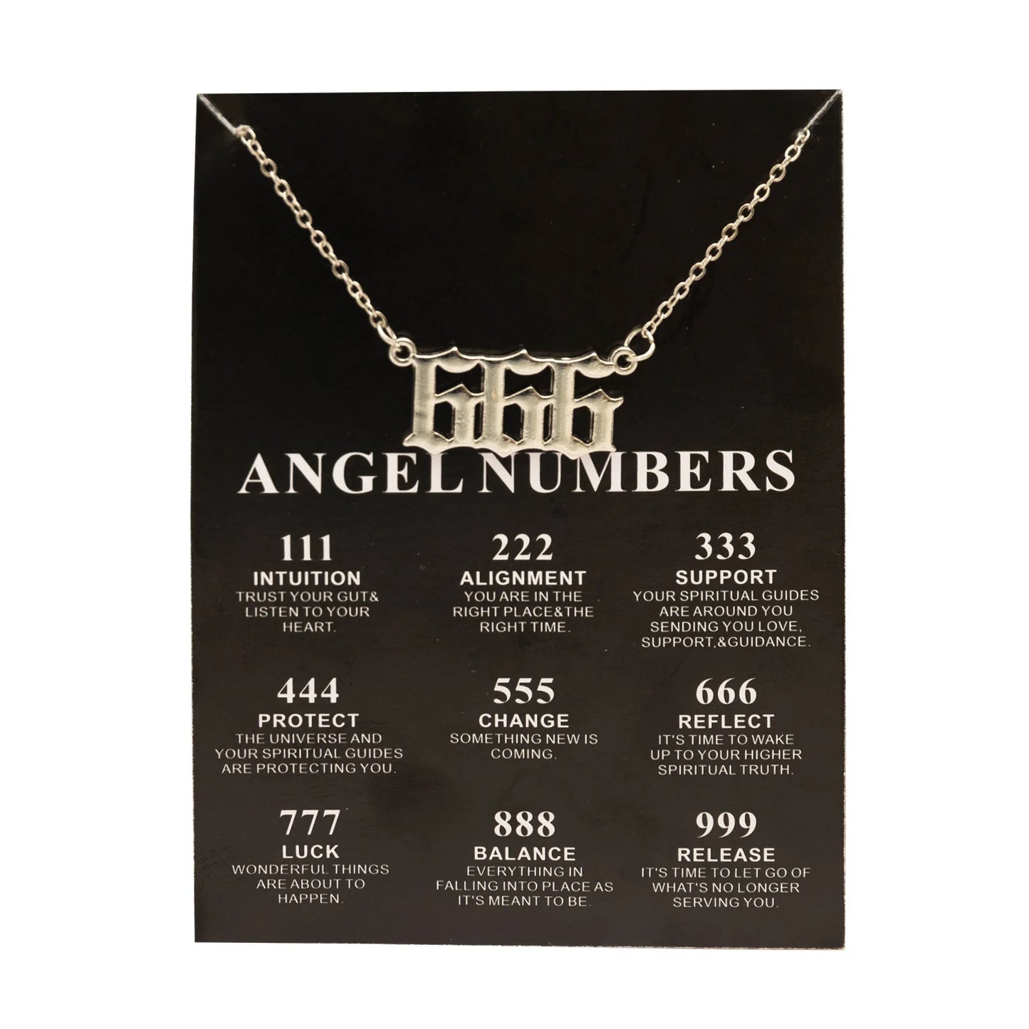Lucky Angel Numbers Wish 777 Pendant Necklace