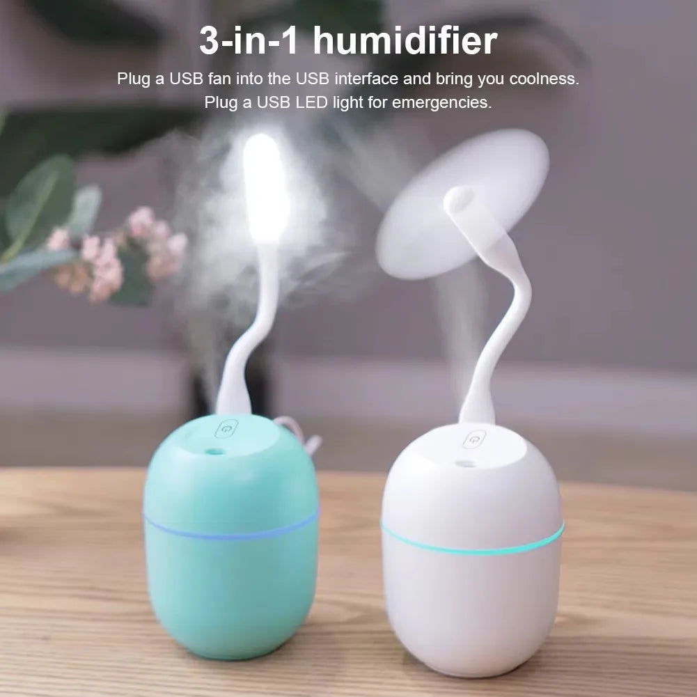 Mini Portable Water Drop Air Humidifier USB Desktop Indoor.