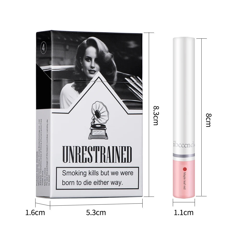 4 pcs/set Cigarette Lipstick Set Long Lasting Lip Glaze Matte Lip Gloss Waterproof.