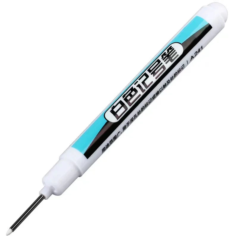 White Marker Oily Fine Tip Courier Waterproof Non-Fading, Card Tire Glass Highlighter.