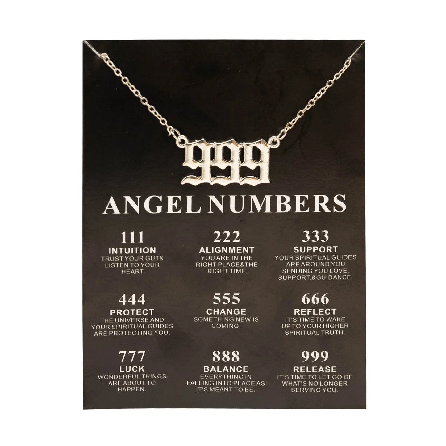 Lucky Angel Numbers Wish 777 Pendant Necklace