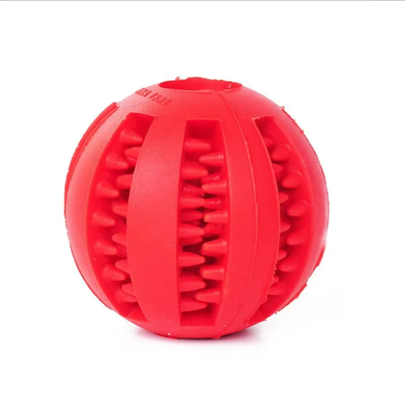 pet leaking ball toys dogs playing with natural rubber leaking device grappling.