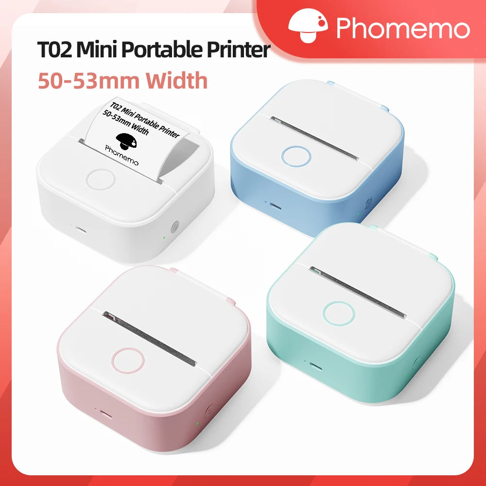 Phomemo T02 Wireless Pocket Thermal Printer Portable