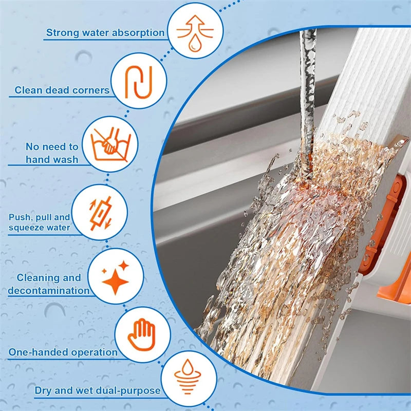 1 PCS Mini Foldable Self Squeeze Desktop mop.
