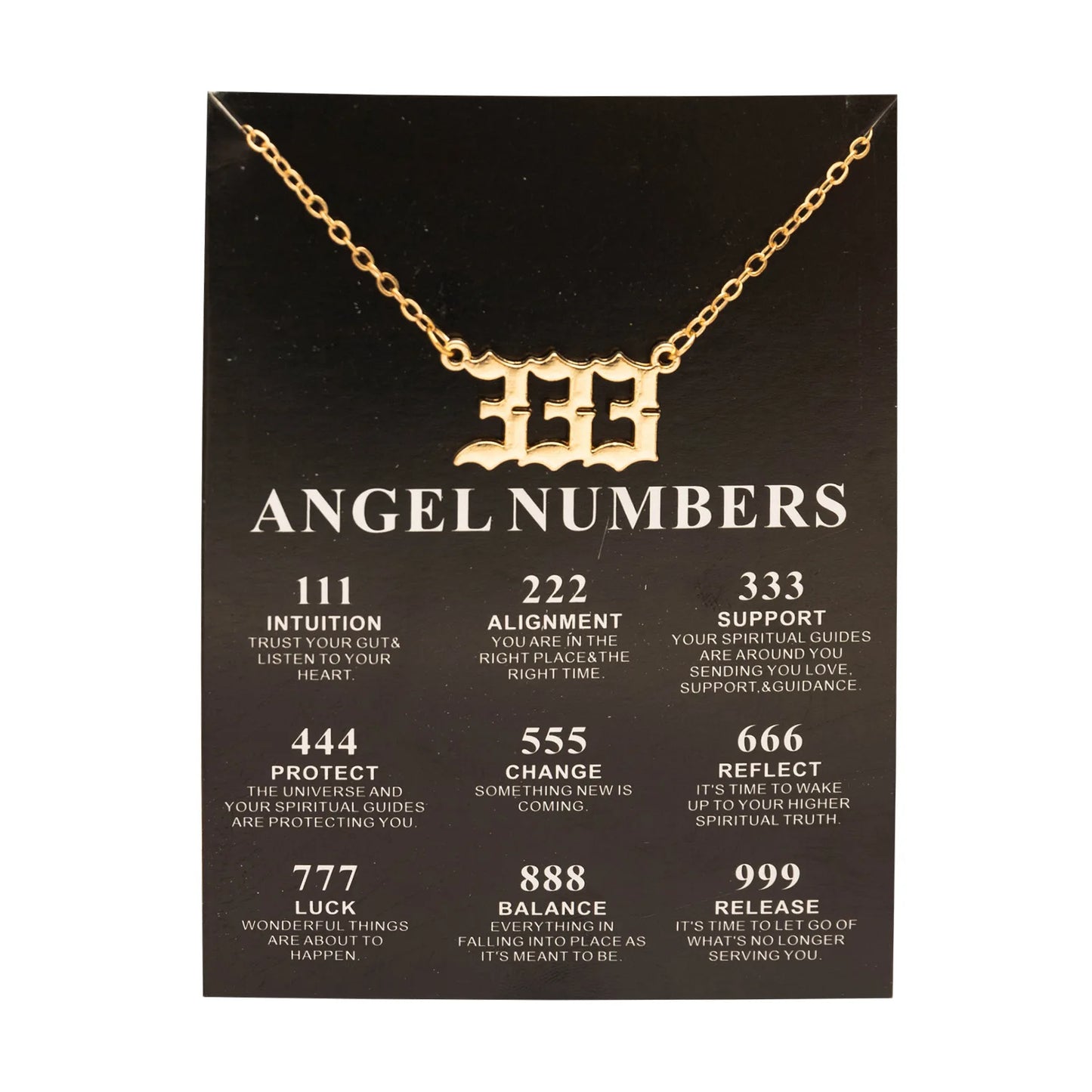 Lucky Angel Numbers Wish 777 Pendant Necklace
