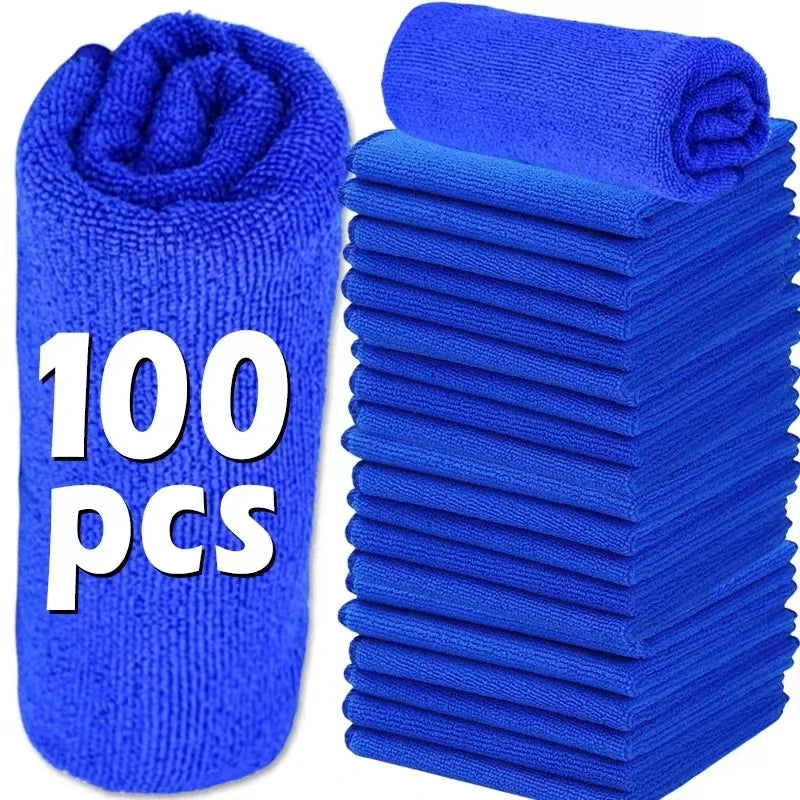 Microfiber Cleaning Cloths Lint Free,Cloths Reusable Cleaning Towels w/ Super Absorbent for Car Window.